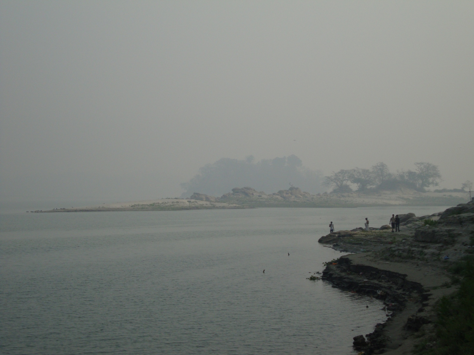 View of the Brahmaputra River at Sukheswar Ghat, site of the first Garo baptisms in 1863.