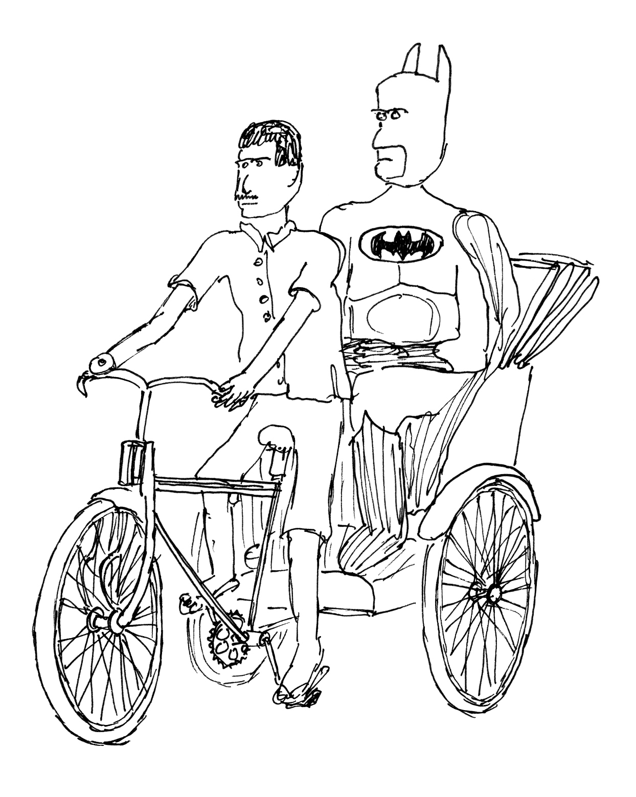 Batman gets a lift after his imprisonment, in a deleted scene from The Dark Knight Rises.