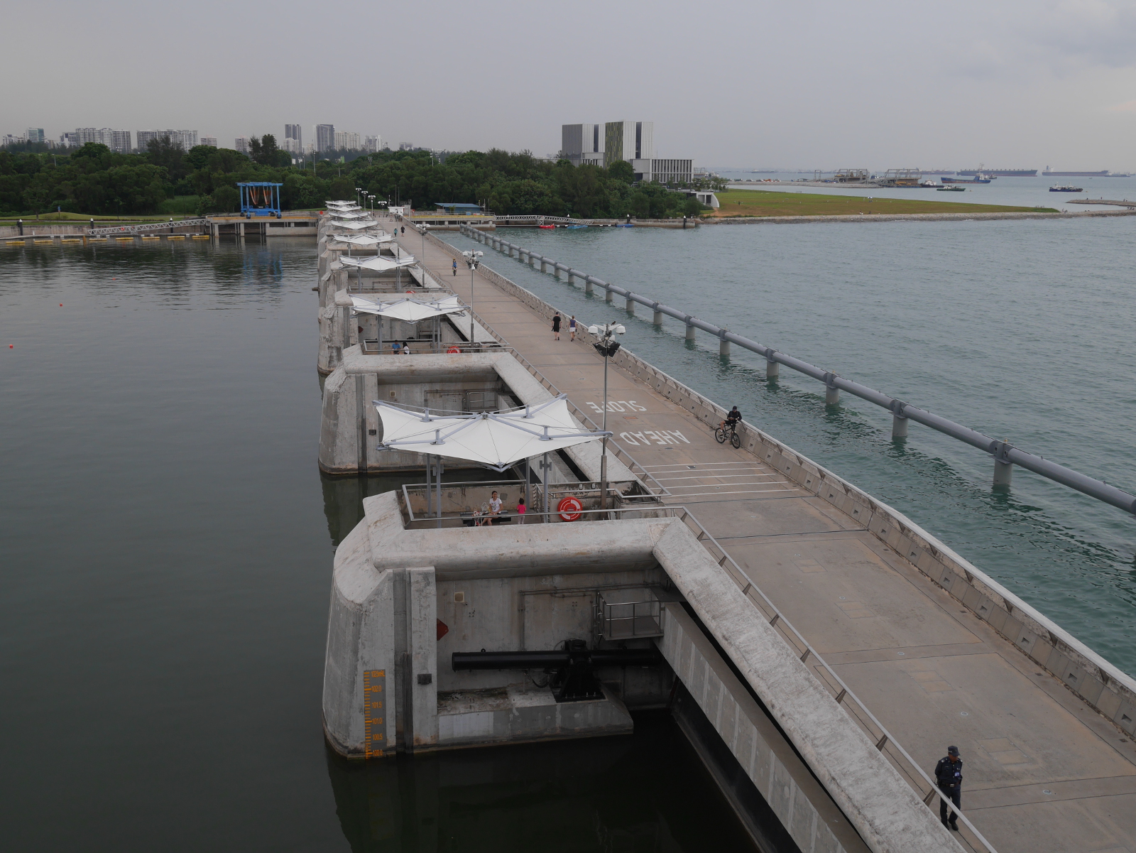 Marina Barrage, completed in 2008.