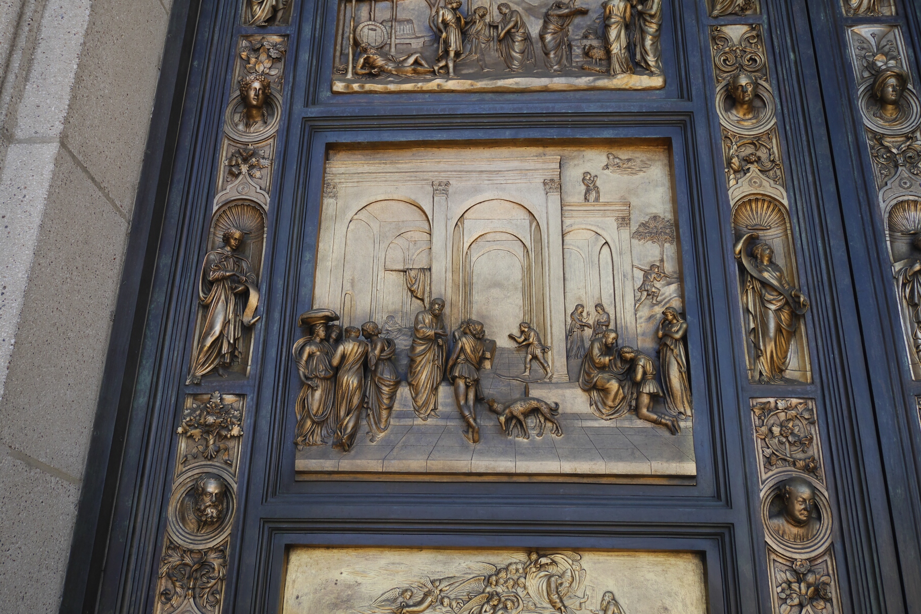 Detail of the Jacob and Esau scene from the Ghiberti doors.