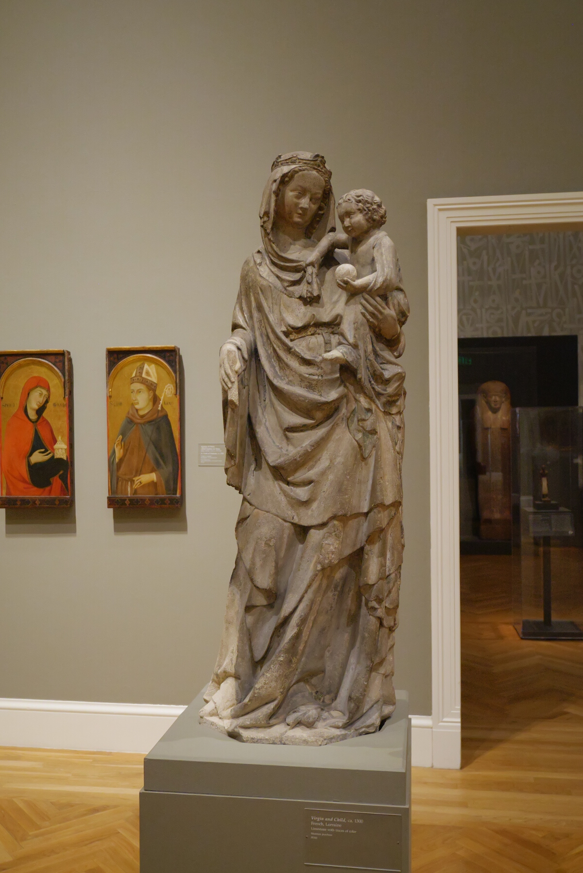 This Madonna with child is from thirteenth-century Lorraine.