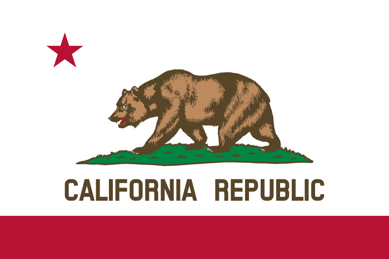 California state flag. 