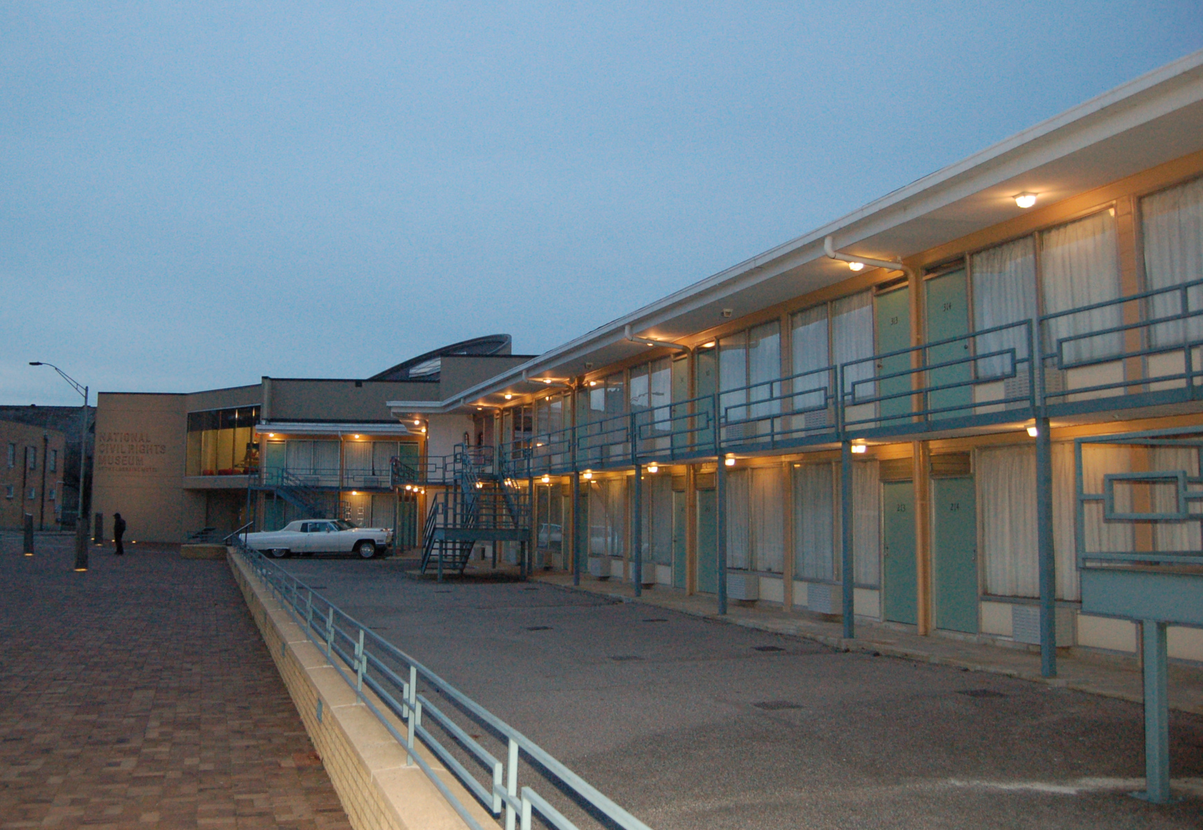 The Lorraine Motel, as incorporated into the National Civil Rights Museum.