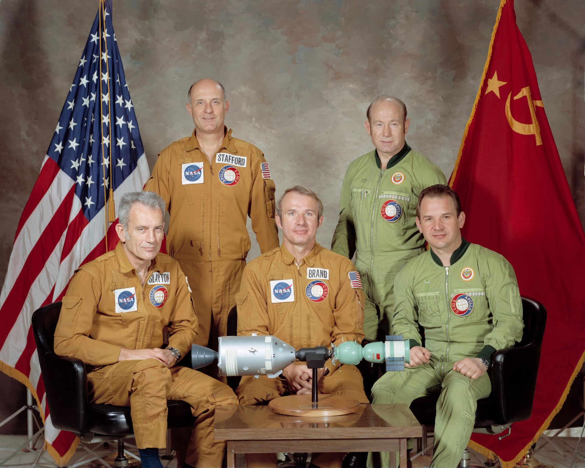 Apollo-Soyuz Test Project American and Soviet crews