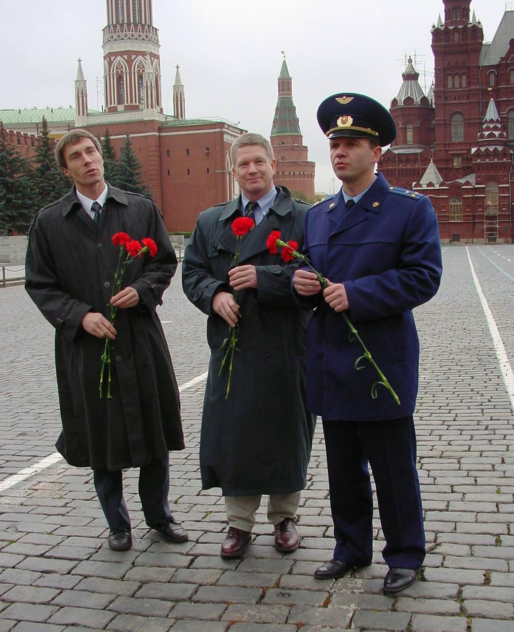 Expedition One crew in Red Square