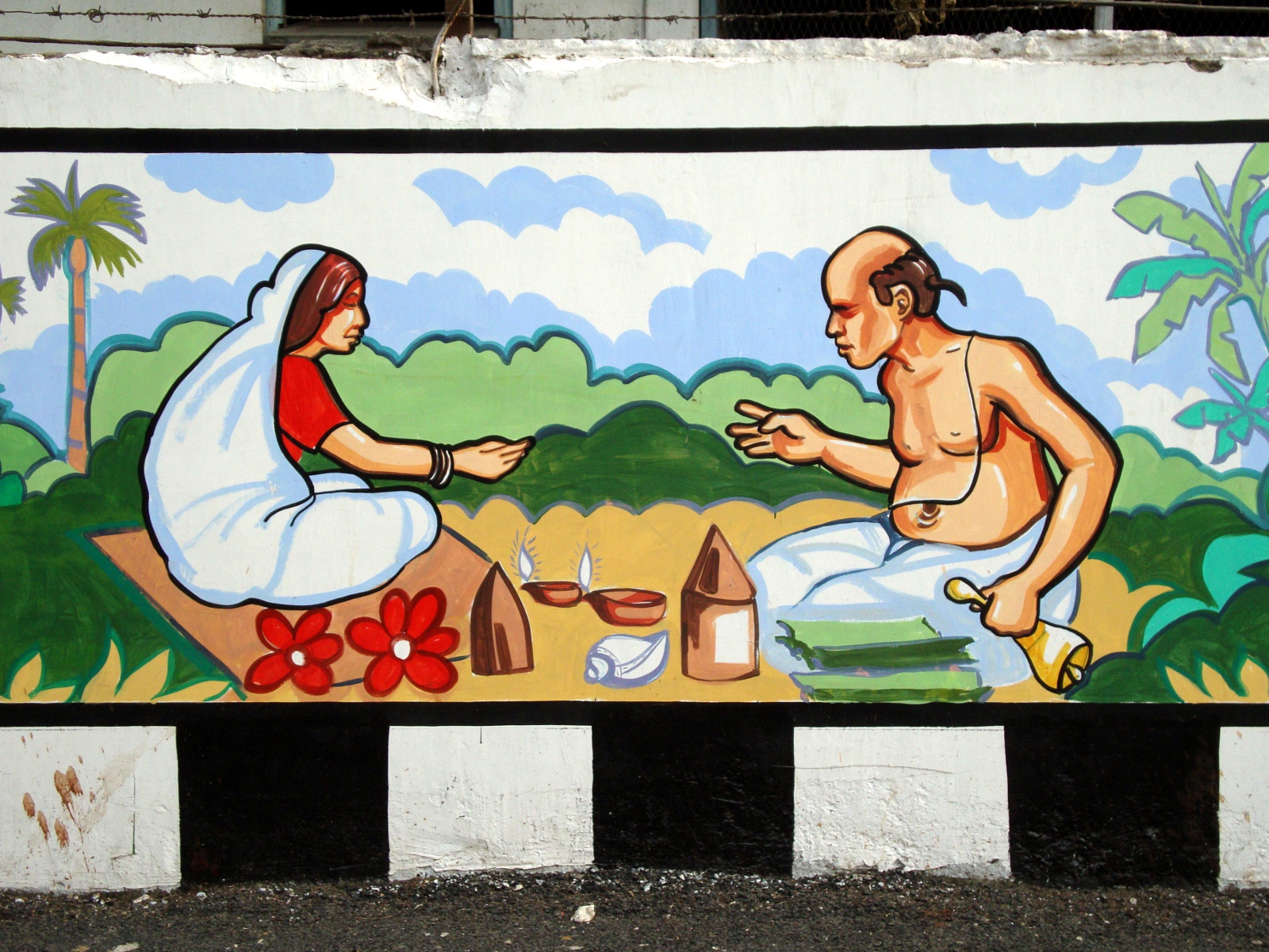 Guwahati wall painting.