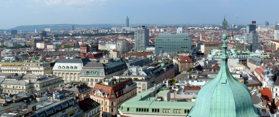 View of Vienna from Stephansdom.