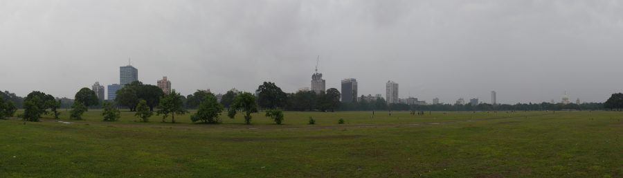 Panoramic view of the Maidan, Kolkata.